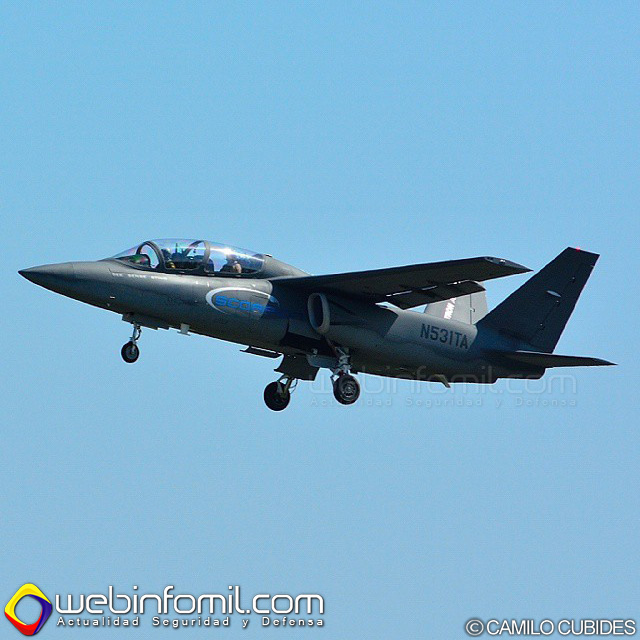 Las demostraciones ante la Fuerza Aérea Colombiana forman parte de la campaña global de marketing de Textron AirLand para dar a conocer su avión de combate Scorpion.