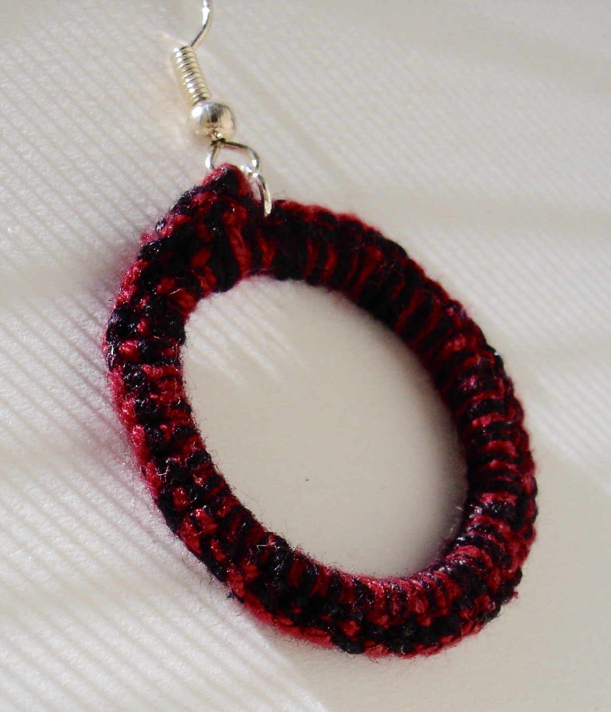 Free Patterns by H Super Simple Crocheted Hoop Earrings