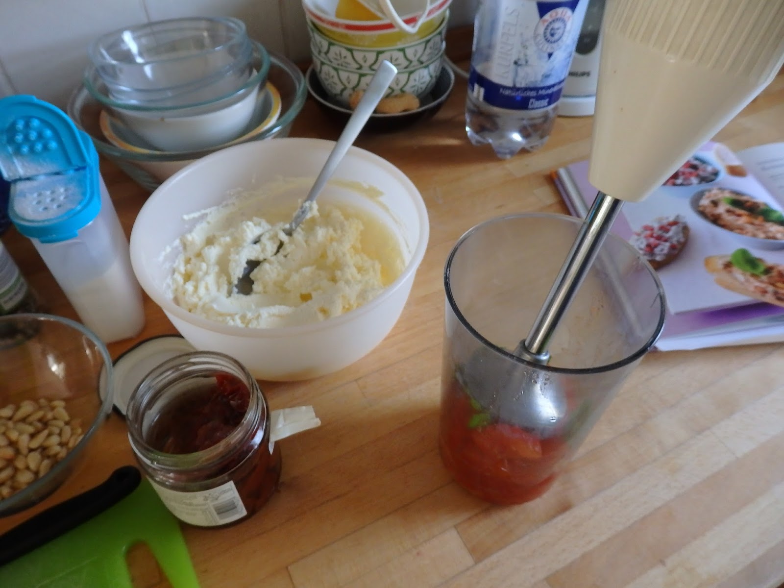 Tomaten-Basilikum-Frischkäse