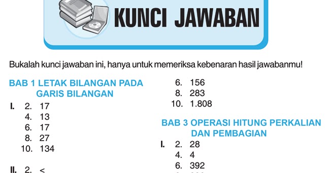 Kumpulan Soal Matematika Kunci Jawaban Soal Matematika Kelas 3