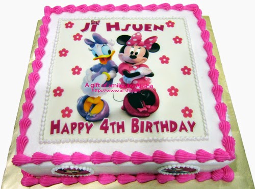 Birthday Cake Minnie Mouse and Daisy Duck