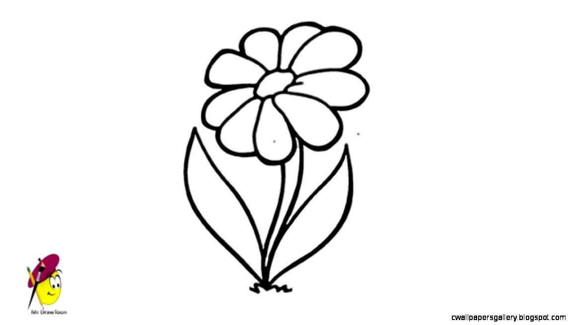 Simple Flower Drawing
