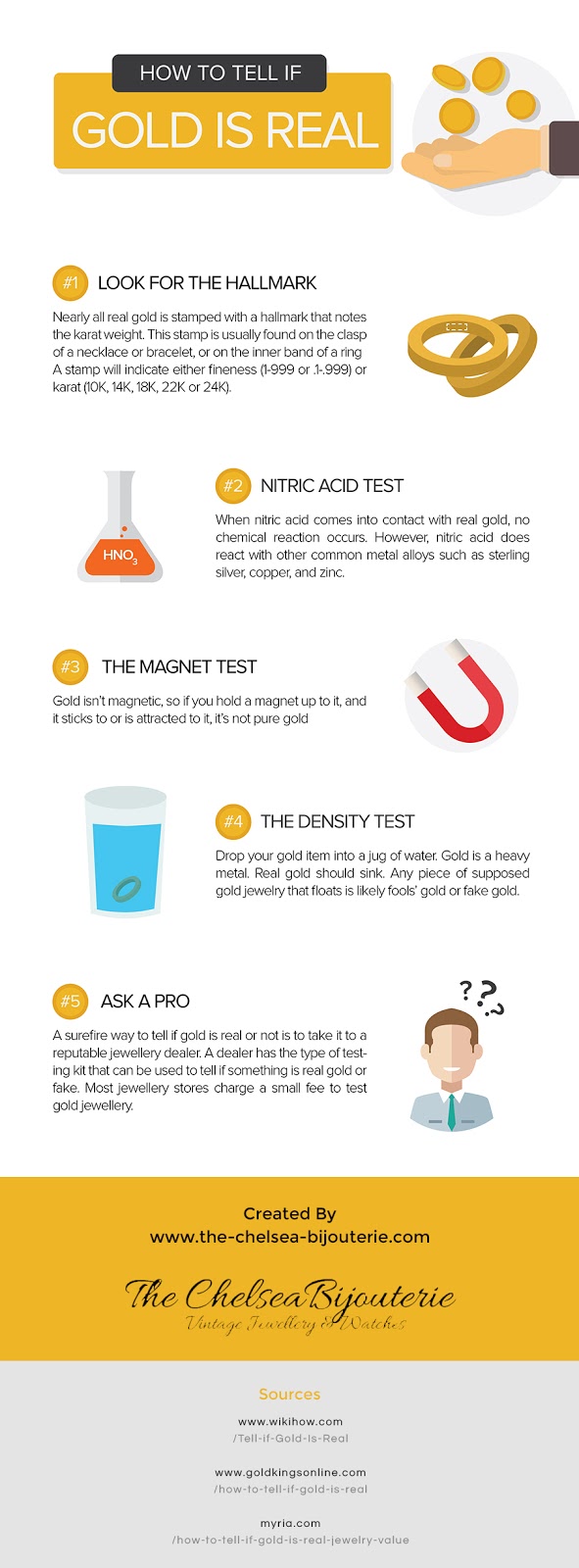 How To Tell If Gold Is Real Infographics Free Submission
