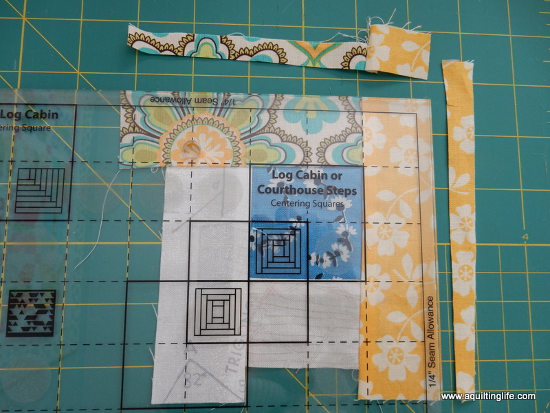 Log Cabin Trim Tool Tutorial A Quilting Life a quilt blog