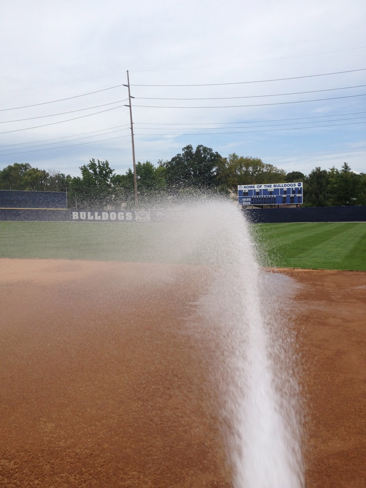 Smart Turf Hydrating/Watering an Infield Mix