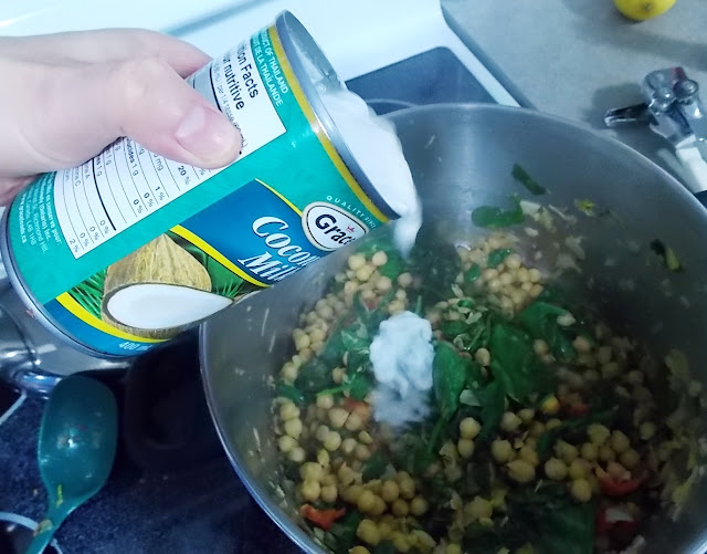 Braised Spinach in Lemon Coconut Milk Vegan Delight The Blue Truffle