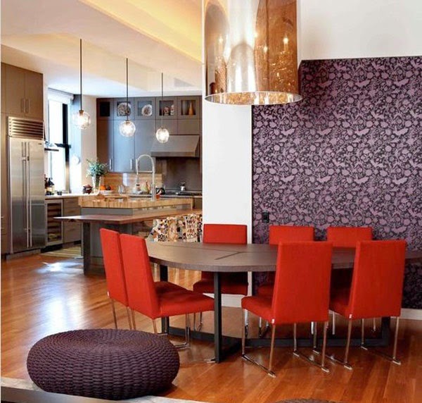 Purple Dining room ideas