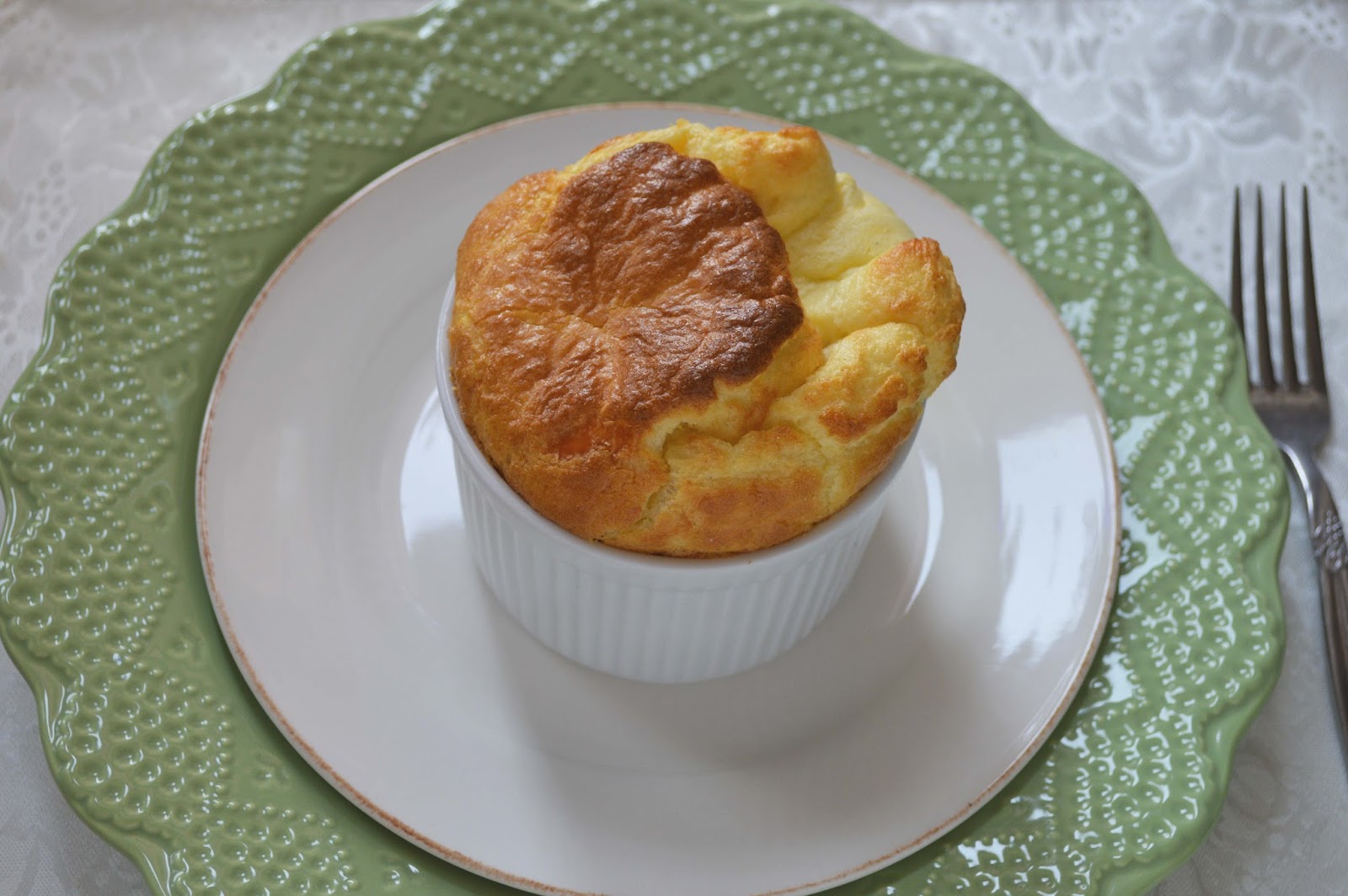 A Sunflower Life Cheese Soufflé for One