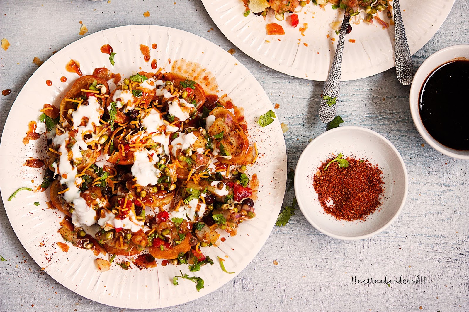 Sprouts Papdi Chaat