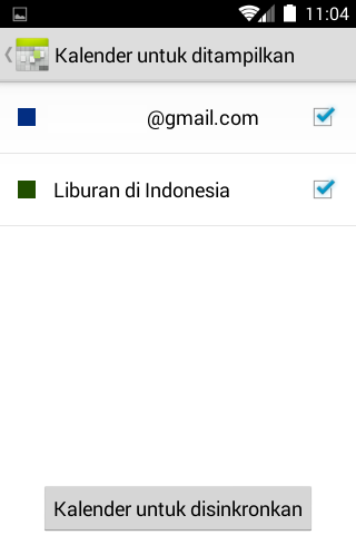 Kalender untuk ditampilkan Kalender untuk ditampilkan