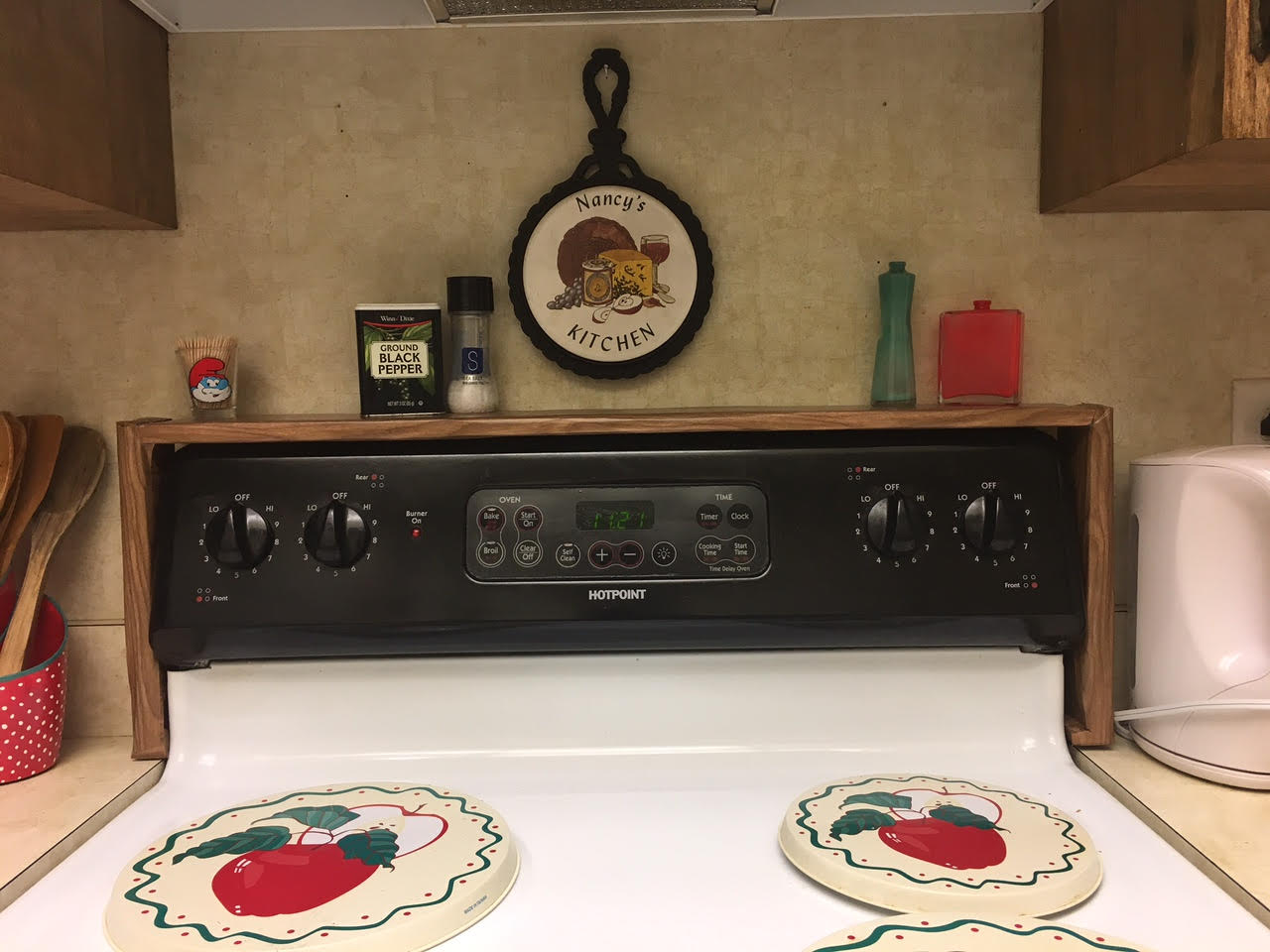 DIY Stove shelf