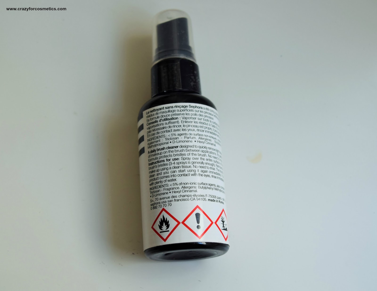 Sephora Daily Makeup Brush Cleaner Review Crazy for Cosmetics A