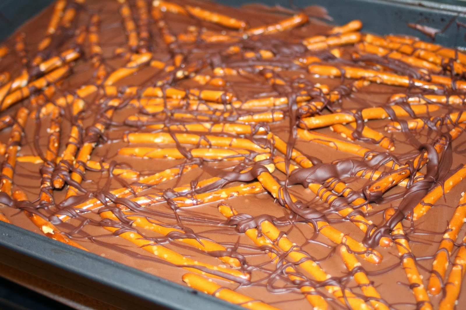 Julie Bakes Salted pretzel chocolate chip cookie dough Snickers bars