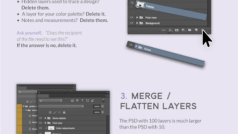 The Best Tricks to Reduce Photoshop File Size - #infographic