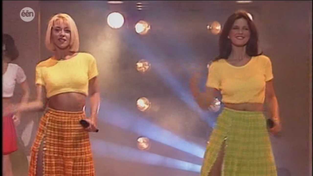 Vlaamse zangeressen ShaNa Claudia Caluwé en Petra Lerutte Orgelman Vlaamse zangeressen