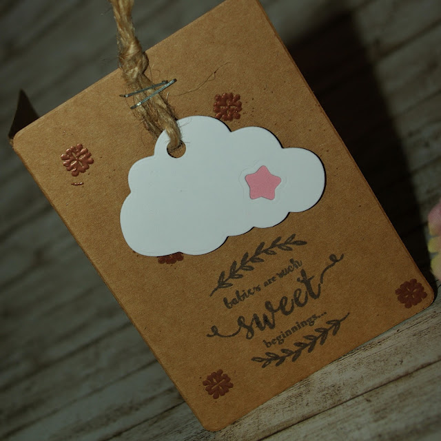 [DIY] Babies are such sweet beginnings: Cloud Birth Card // wolkige Karte zur Geburt Part 2