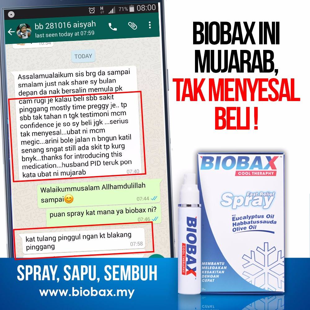 biobax cool theraphy mujarab