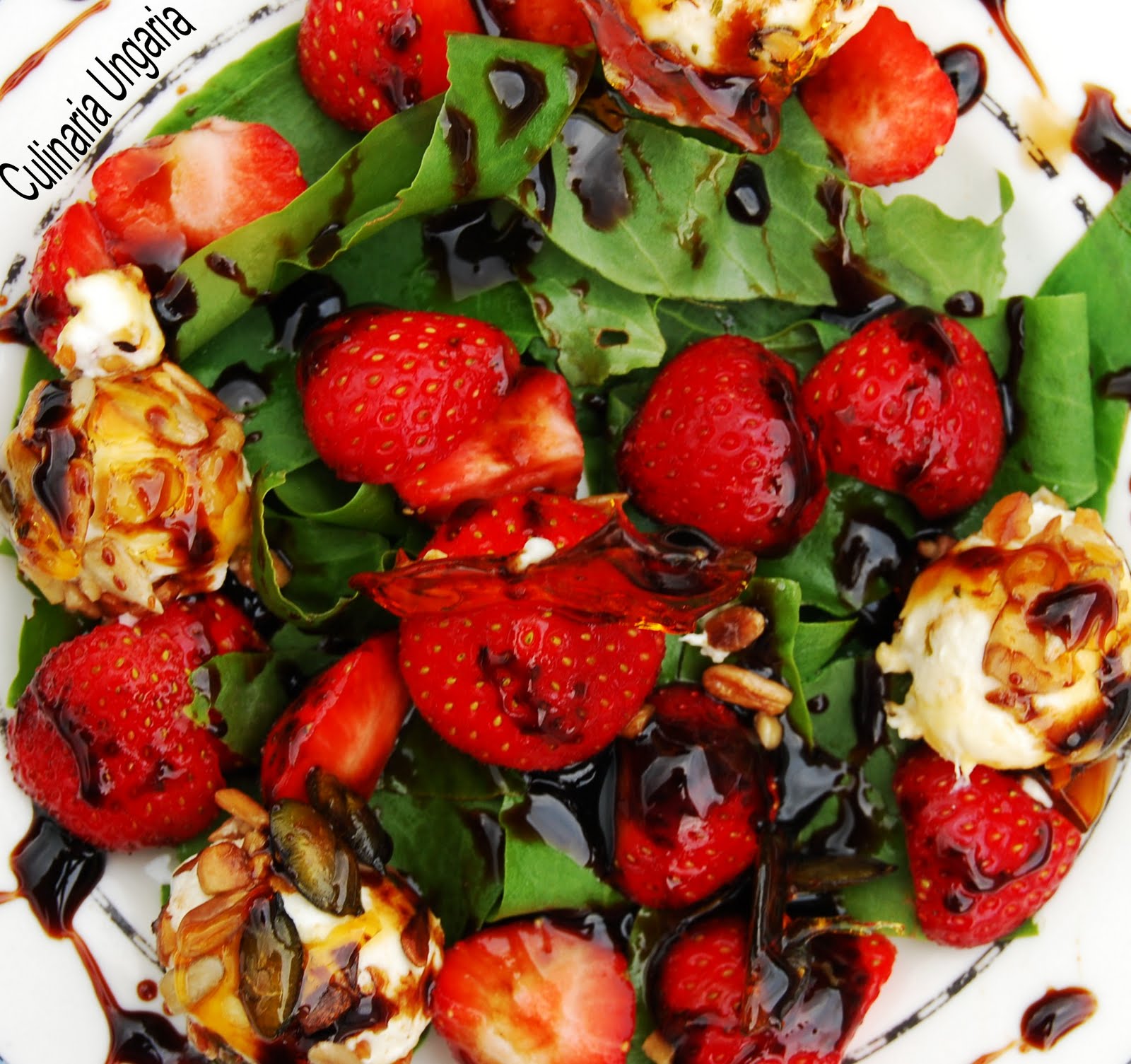 Culinaria Ungaria: Sauerampfer-Erdbeersalat mit Erdbeer-Balsamico-Sirup ...
