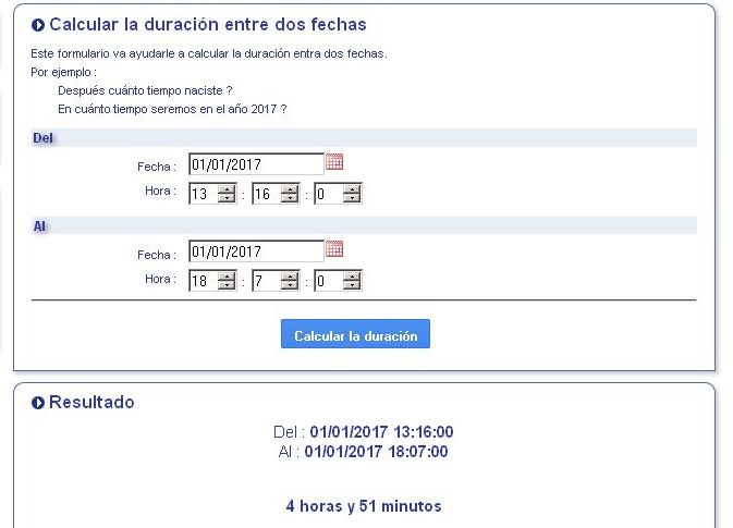 calculadora de horas online