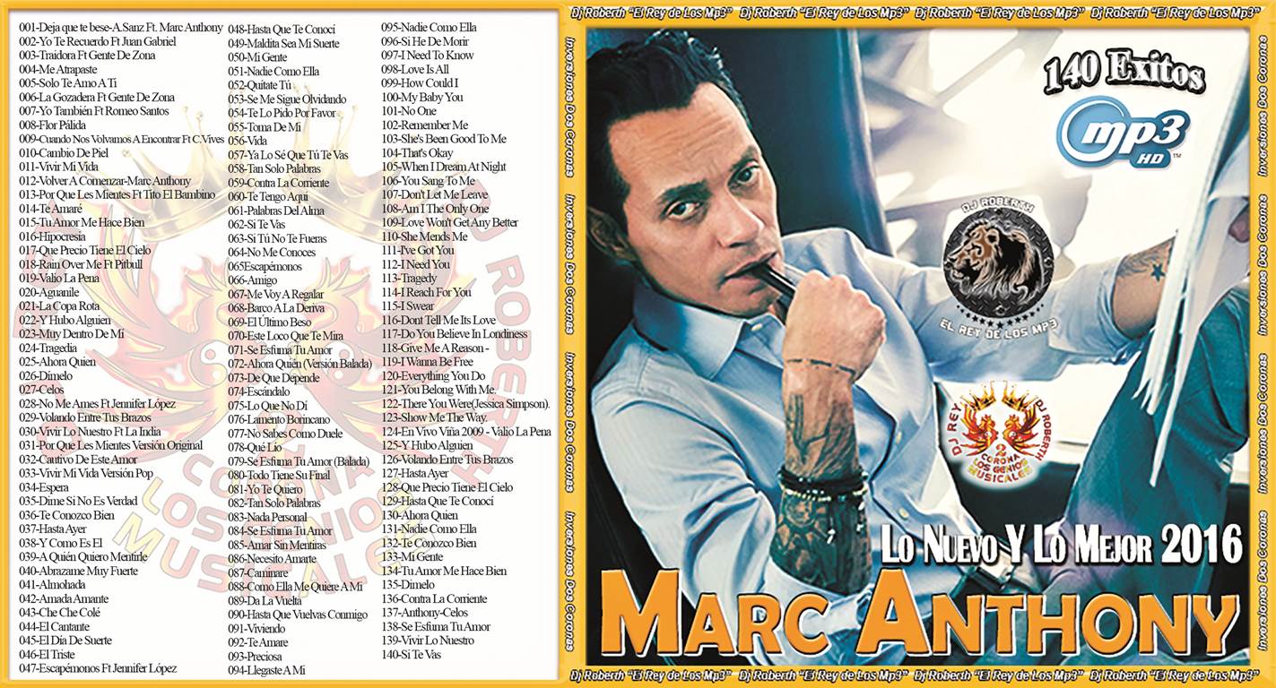 Marc Anthony Lo Nuevo Y Lo Mejor 2016 DjRoberth El Rey De Los Mp3