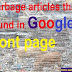 How to write nonsense article or posts and still rank high in Google Search engine