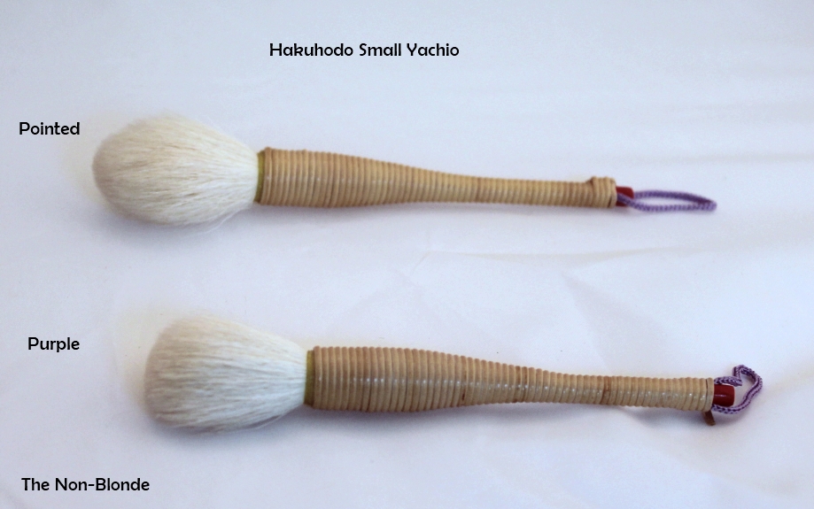 Hakuhodo Small Yachiyo Brushes (Pointed and Purple) The NonBlonde