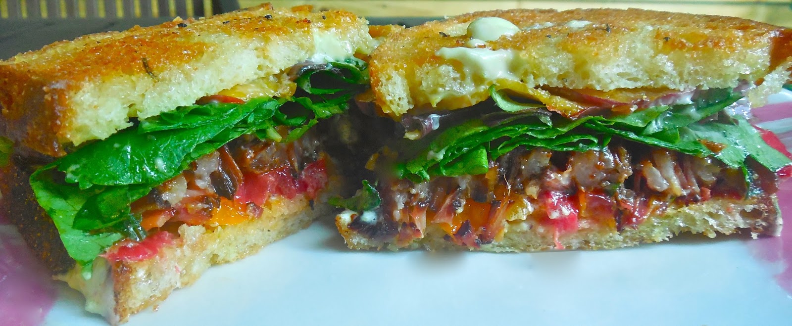 Haute + Heirloom PBLT's Peaches, Braised Pork Belly, Heirloom Tomatoes, Mixed