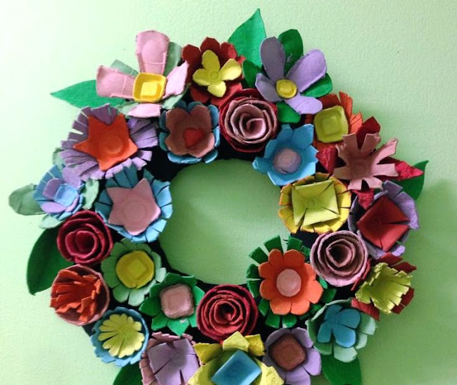recycle craft made from egg carton