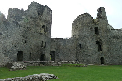 Cilgerran Castle with a toddler