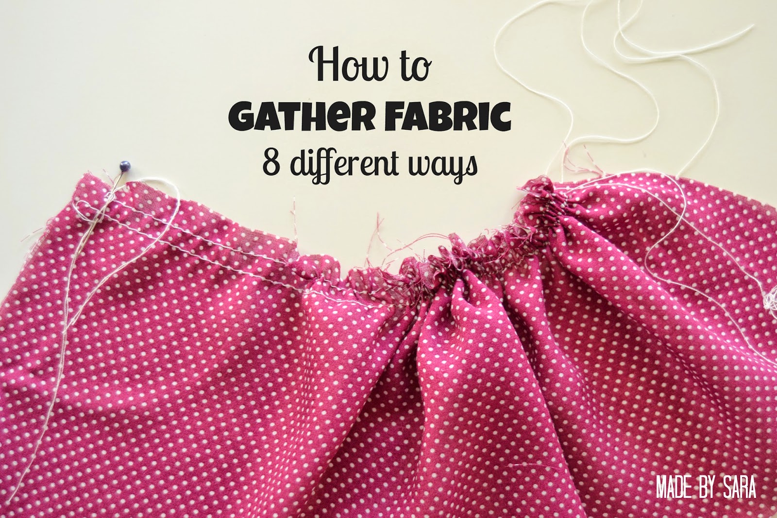 Back To Basics How To Gather Fabric Peek A Boo Pages