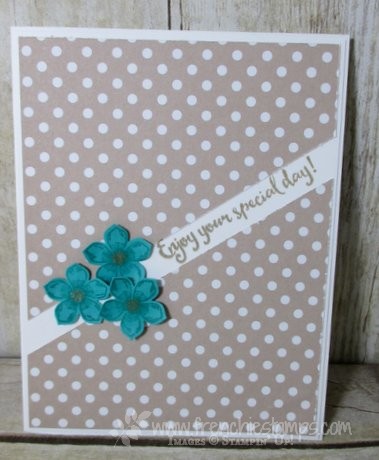 Curvy Diagonal Greeting, Stampin'Up!