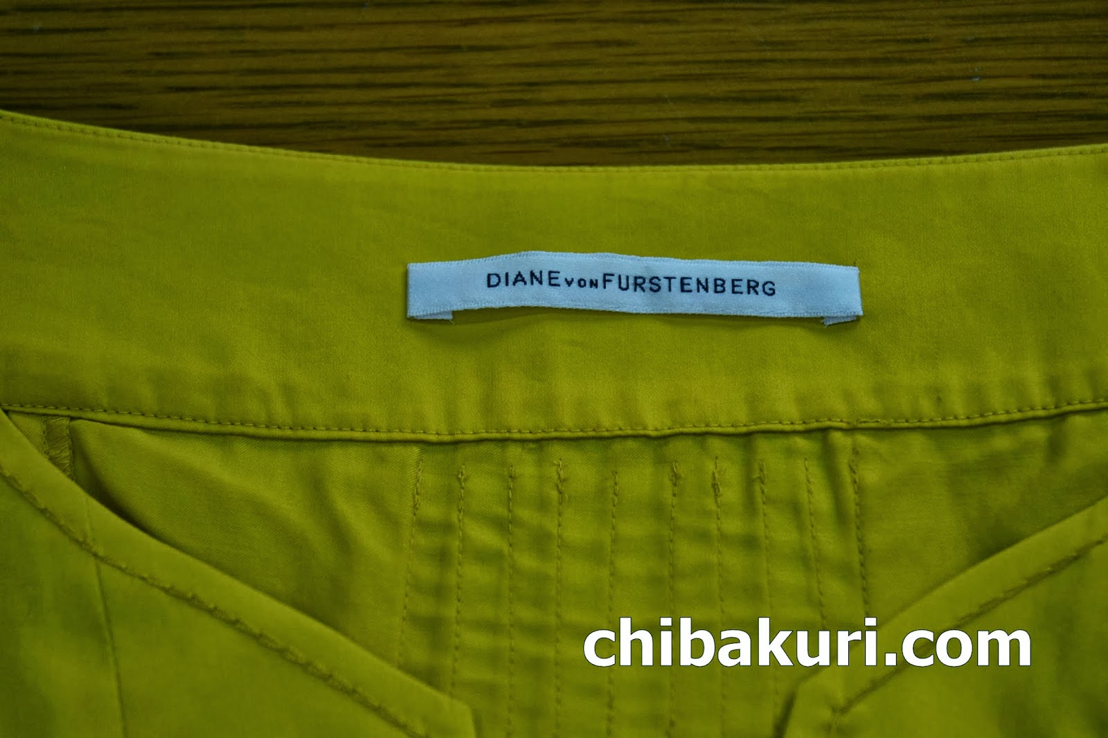 千葉クリーニング商会 ワークステーション便り ワンピース ダイアンフォンファステンバーグ 脇汗シミ 染み抜き実例