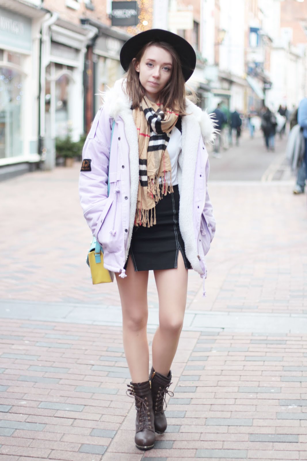 how to style parka coat winter girly cute