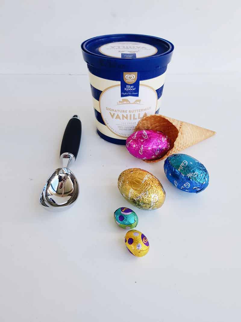 How to make Choc Top Icecreams with all your excess Easter Eggs Now