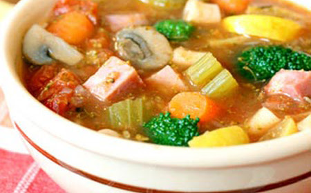 Sopa de verdura para bajar de peso