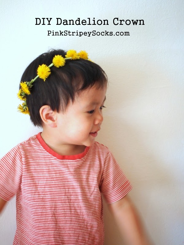 how to make a dandelion crown