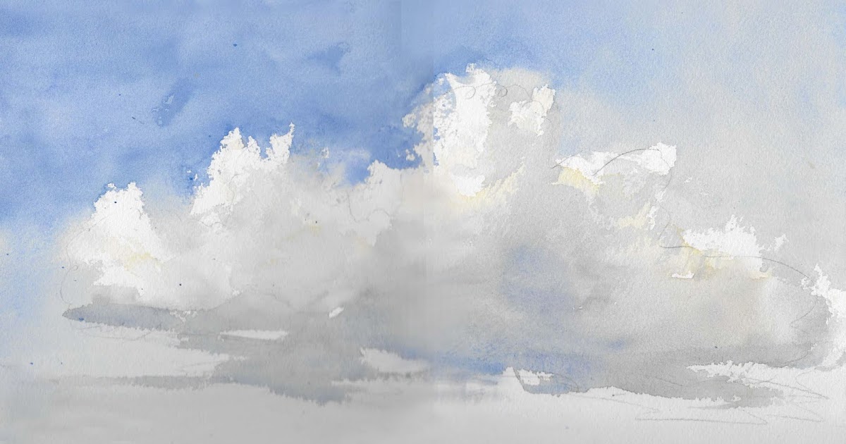 Everett's Watercolors Studio Training on Line How to Paint Clouds