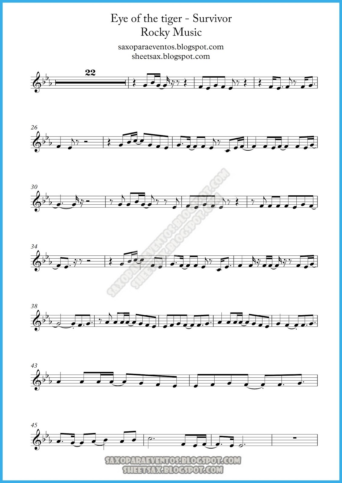 printable music score