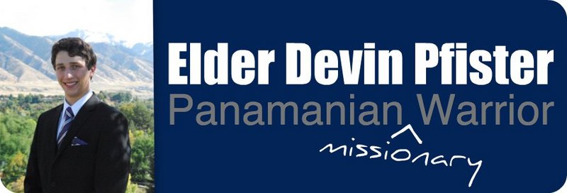 Elder Devin Pfister -Panamanian Warrior