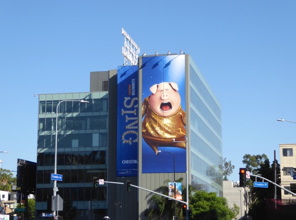 Giant Sing movie billboard Highland Avenue Giant Sing movie billboard