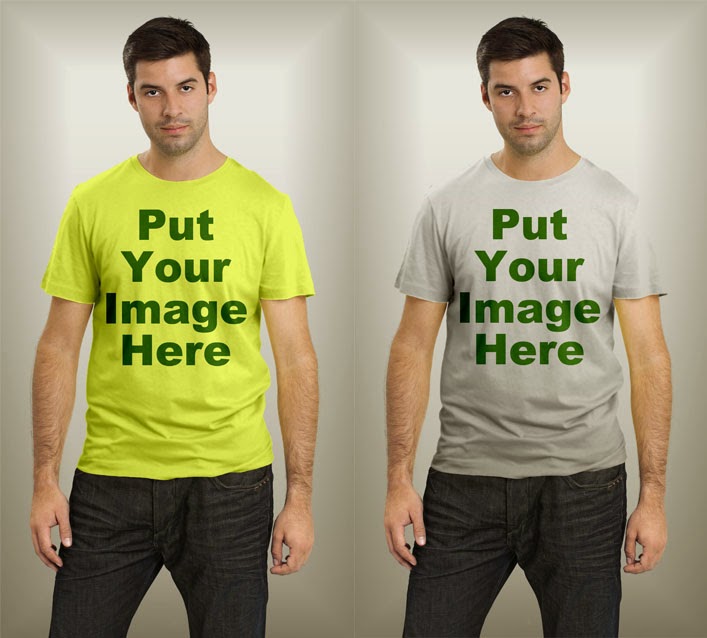 Free Download T-Shirt Mockup Man Front Vol.2