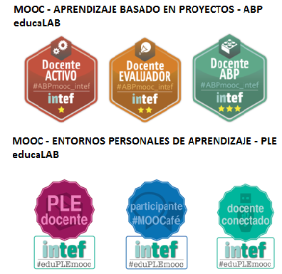 Emblemas MOOC educaLAB