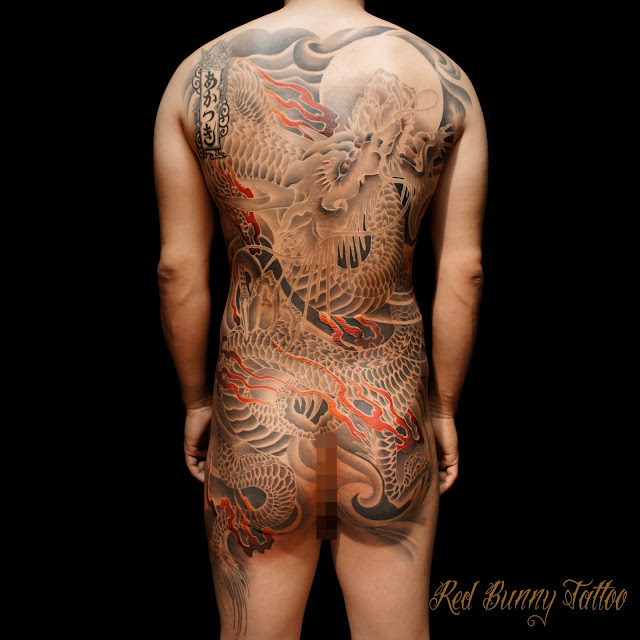 昇り龍　刺青　タトゥー　 japanese　tattoo
