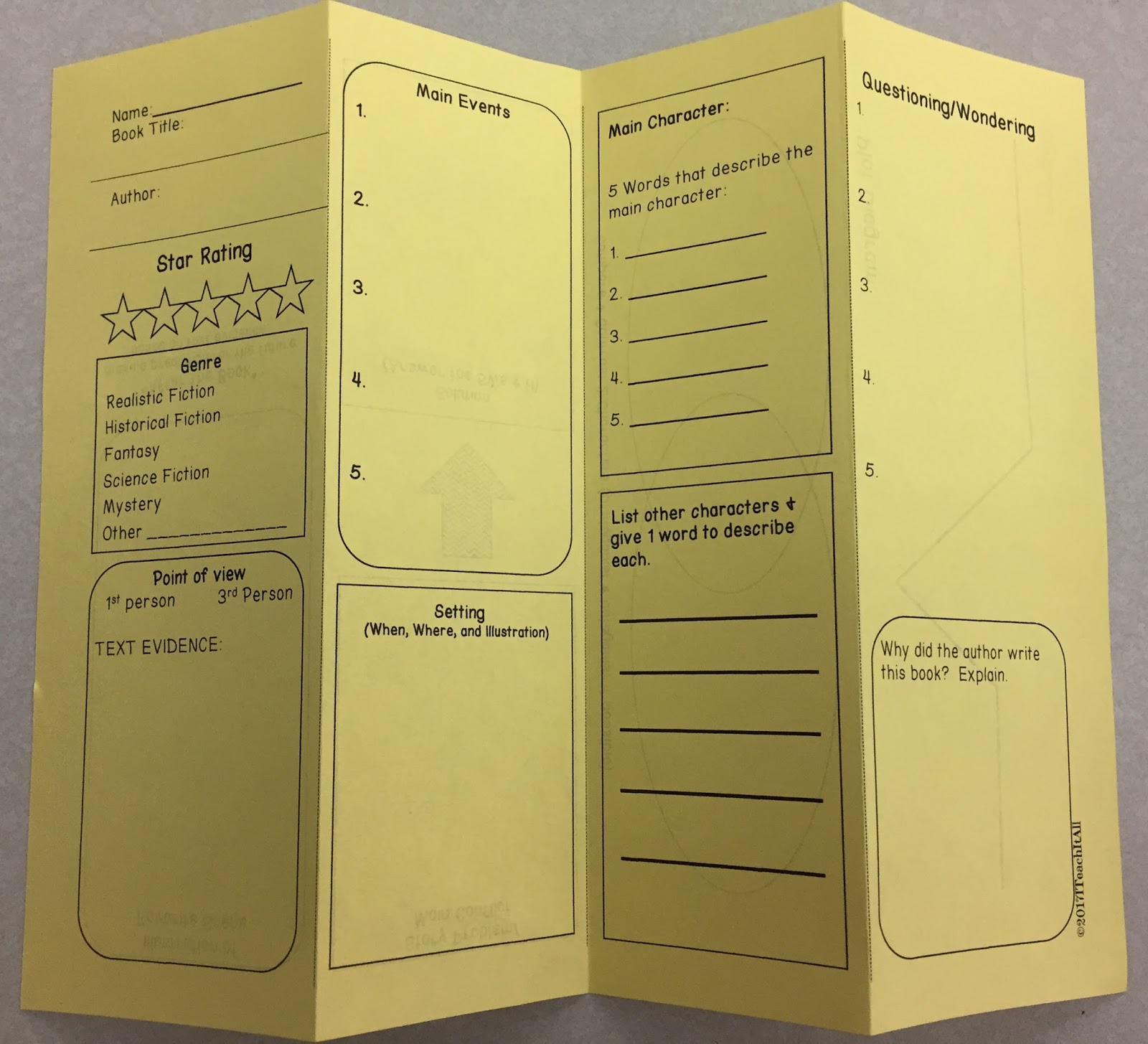 iTEach it All Interactive Bookmarks