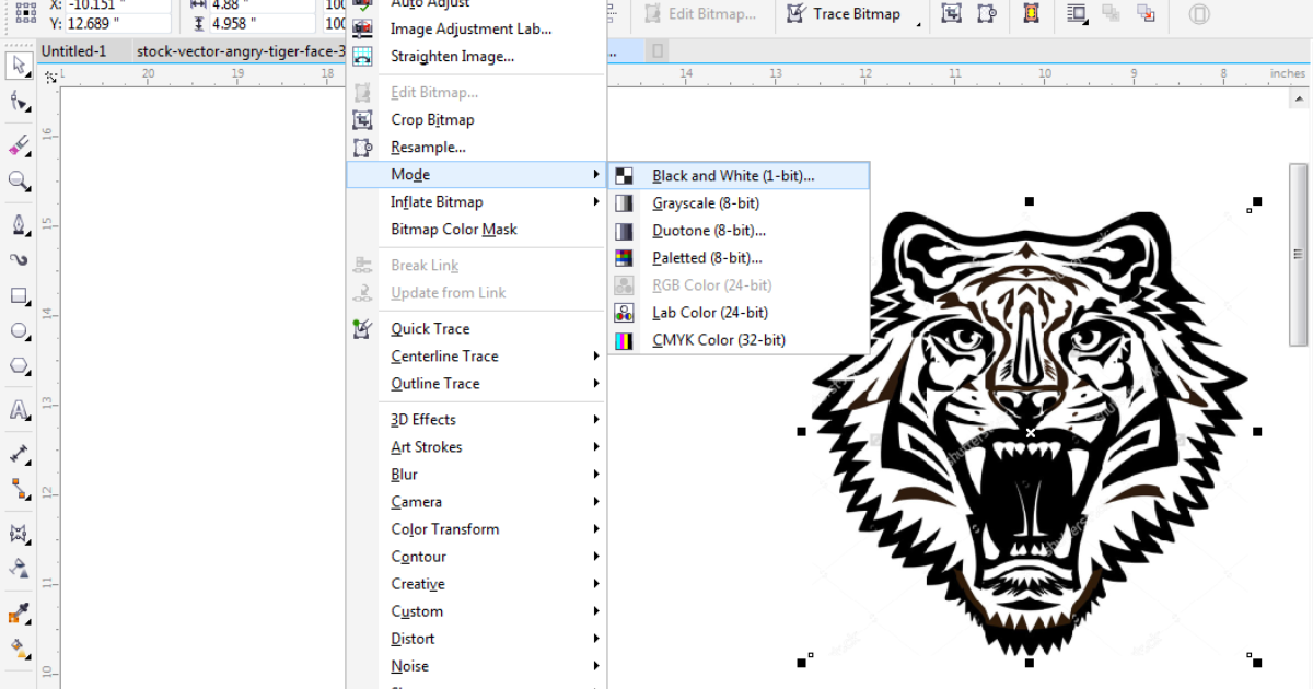 Cara Membuat Foto Hitam Putih Berwarna Coreldraw Tutorial Corel Draw