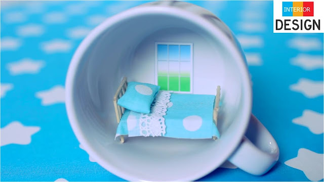 DIY Miniature Bedroom In A Cup