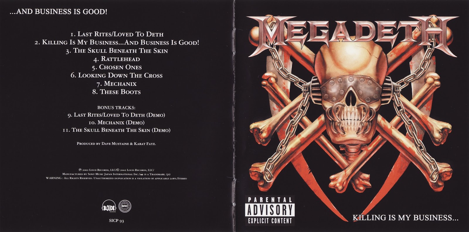 Discography Megadeth 