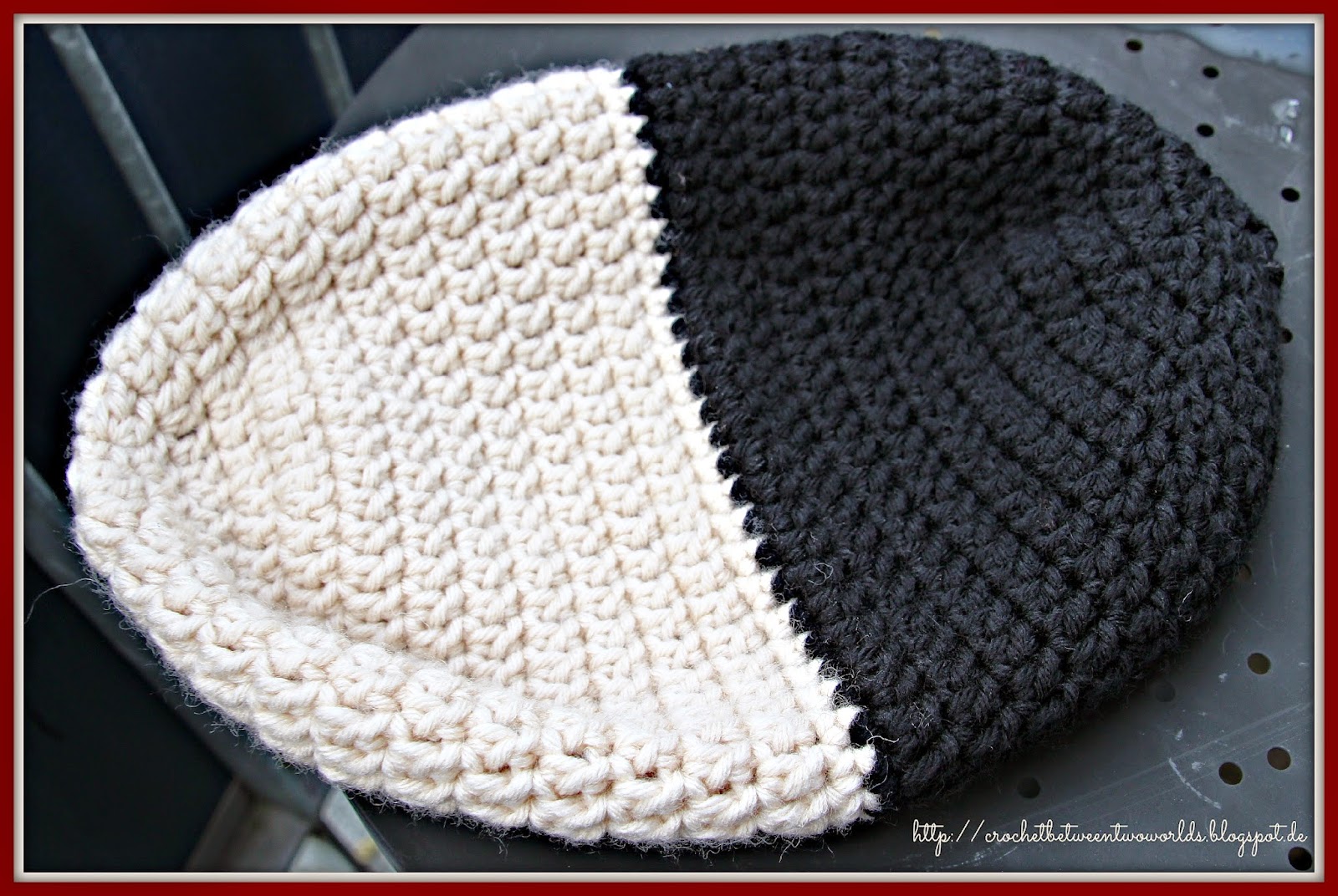 Crochet between worlds PATTERN Reversible Beanie / Double Layered Beanie