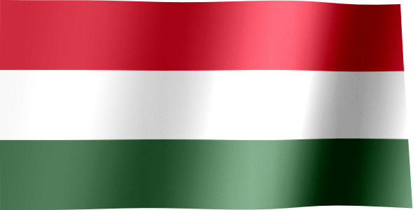 Waving Flag of Hungary (Animated Gif)