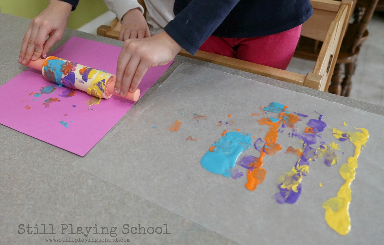 Foam Stickers Process Art | Still Playing School